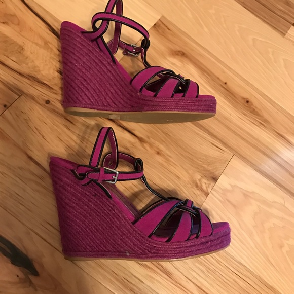Colin Stuart Shoes - Colin Stuart Purple Wedges, size 7